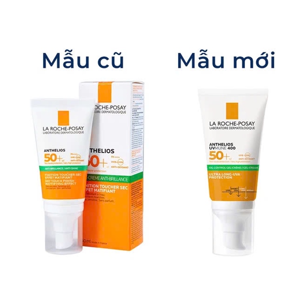 LA ROCHE ANTHELIOS DRY TOUCH FINISH 50+ 50ml Kem chống nắng kiềm dầu có màu