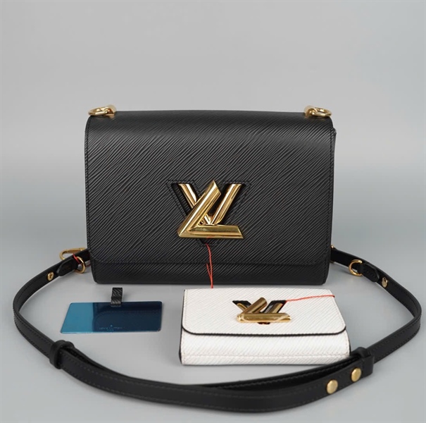Túi LV twist (set 2) kèm gương đen trắng sz23 (HC)+