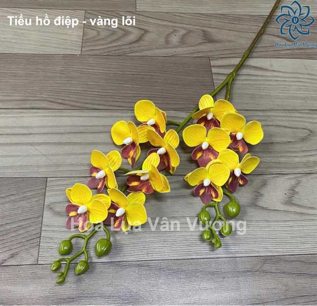 Tiểu hồ điệp - vàng lõi - Hồ điệp, lan - Hoa Lụa Vân Vượng