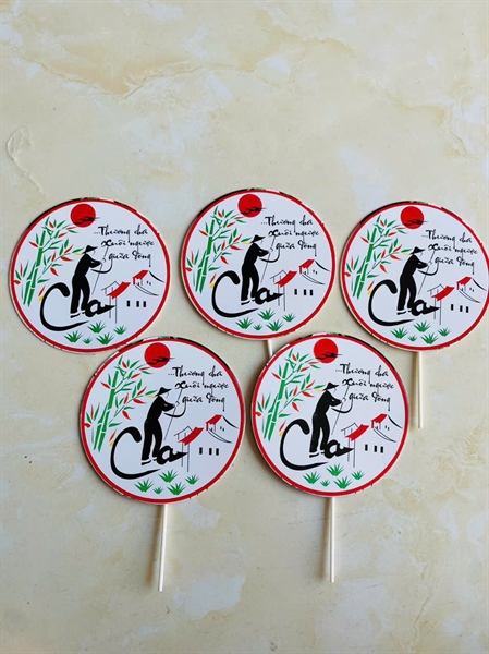 Cắm giấy chữ cha set 5 que ( bịch 10 set nhỏ )