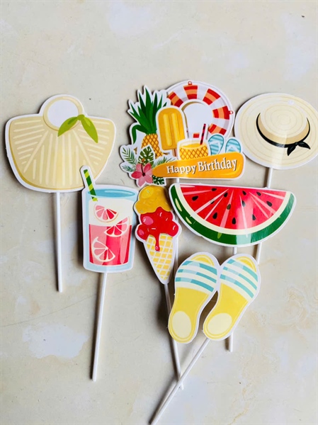Cắm giấy hoa quả ( bịch 10 set nhỏ )