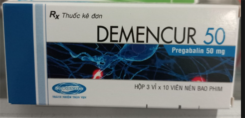 Demencur 50 (Pregabalin 50mg) (Hộp3vỉ*10viên) - Savipharm/Chiến