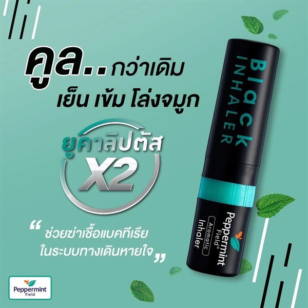 Ống Dầu Hít Bạc Hà Black Inhaler 2ml