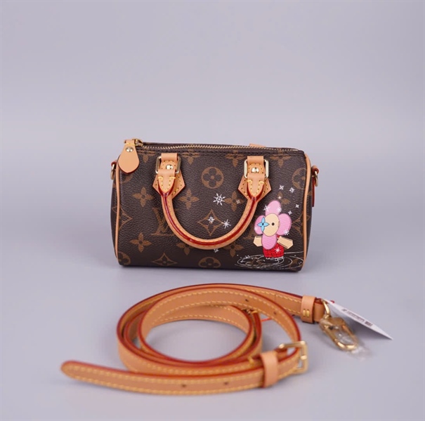 Túi LV Speedy hoa nâu in hình (TY3213) sz16 (HC) +