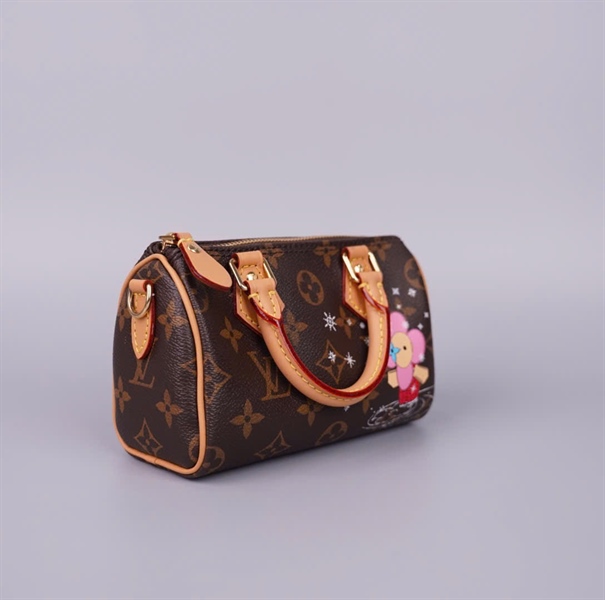 Túi LV Speedy hoa nâu in hình (TY3213) sz16 (HC) +