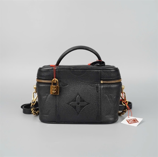 Túi LV cốp hoa đen kèm ổ+ chìa có lót form sz19 KG +