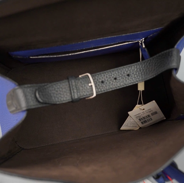 Túi Bally nâu phối xanh sz34 KG +