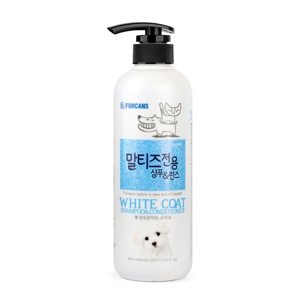 Sữa Tắm Chó Lông Trắng Forcans White Coat 550ml