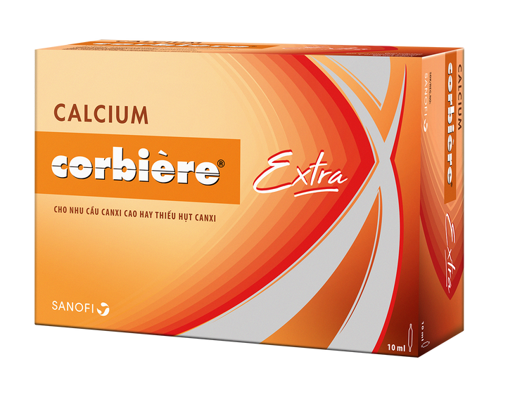 Calcium corbiere extra sanofi (hộp/30ống/10ml)