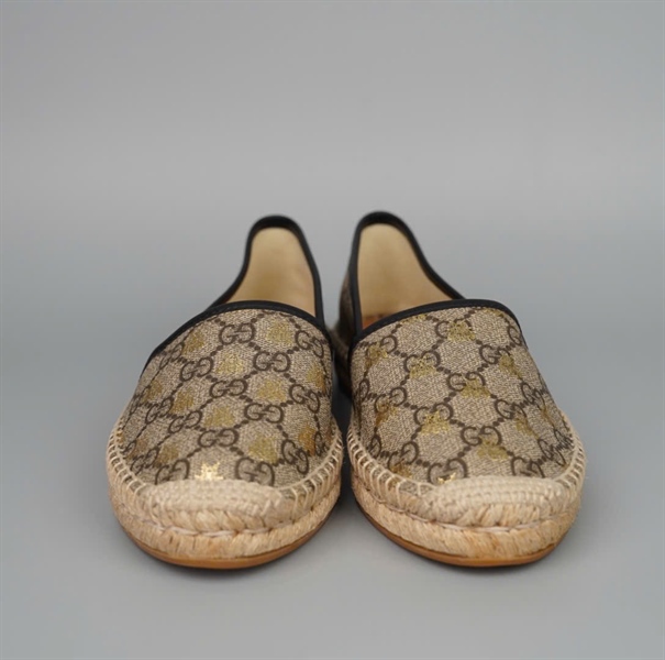 Giày GG con ong xám sz37.5 đế cối