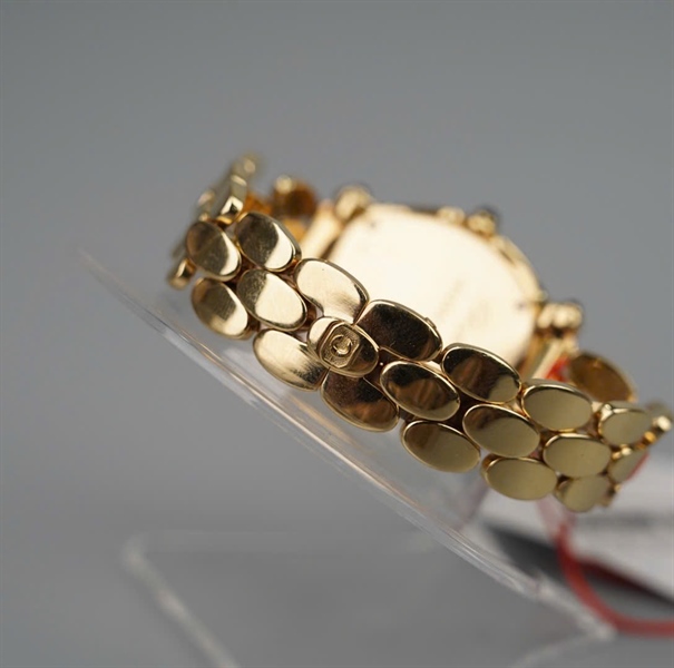 Đồng hồ Chopard mặt tròn mày vàng (2777079-23) (HC) KG+