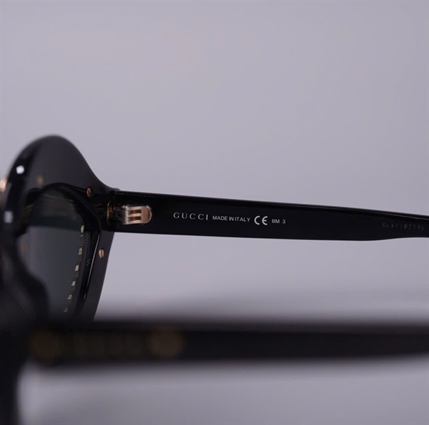Kính GG đen gọng tròn đính đá 807R6 +