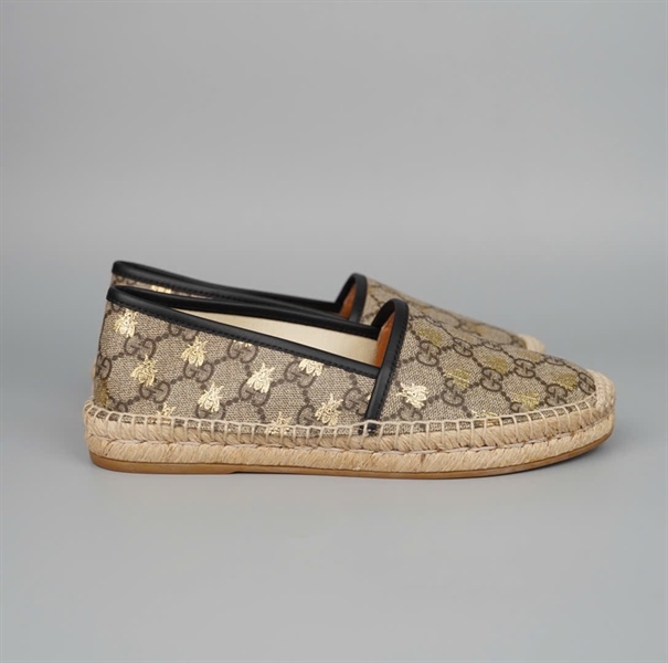 Giày GG con ong xám sz37.5 đế cối