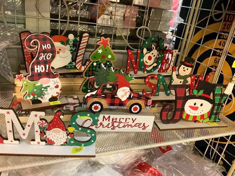 Biển gỗ giáng sinh để bàn