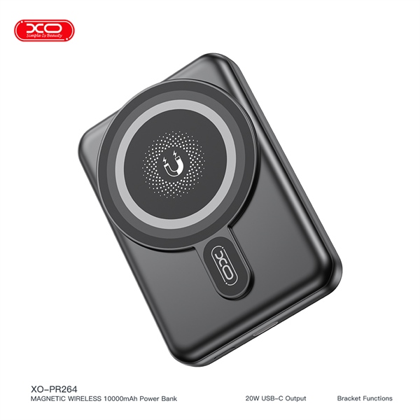 PDP Không Dây XO PR264 15W/PD20W - 10.000mAh Đen