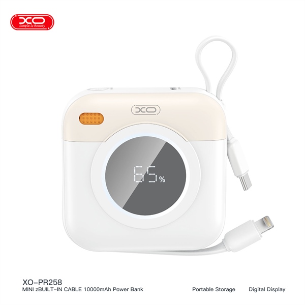 PDP XO PR258 PD22.5W, Kèm Cáp Type C - 10.000 mAh - Be