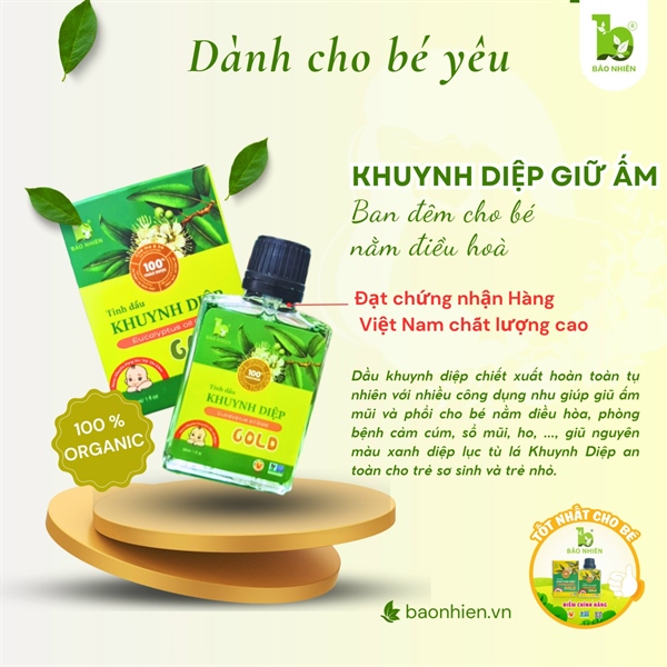 Khuynh diệp Plus giữ ấm ngủ ngon - 30ml