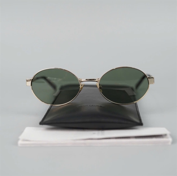 Mắt kính YSL xanh rêu viền vàng (SL692003) (PN) +