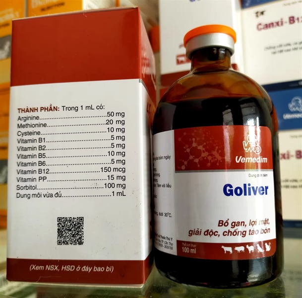 LỌ 100ML GOLIVER GIẢI ĐỘC GAN CHO CHÓ MÈO