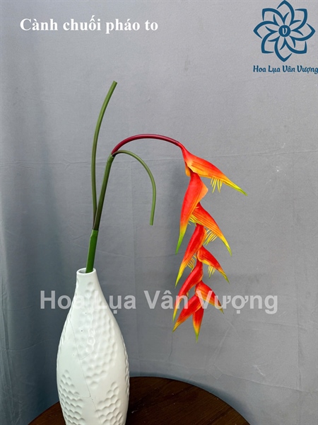 Cành chuối pháo to - Hoa cành dài - Hoa Lụa Vân Vượng