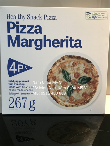 Pizza cà chua Margherita 4Ps (23cm, 267g)