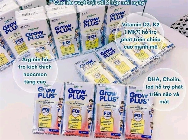 Sữa nutrifood Grow Plus bạc 110ml