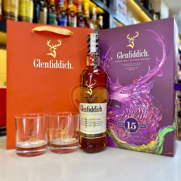 Glenfiddich 15y hộp quà Tết 2025 700ml