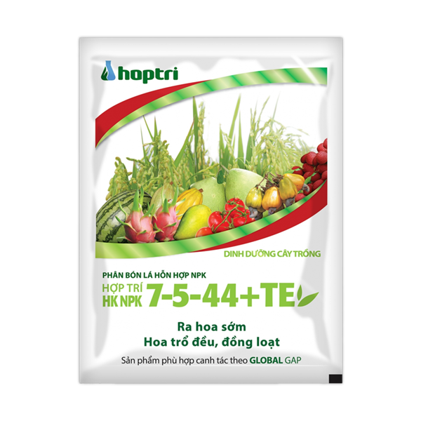 NPK 7-5-44+TE - Phân bón lá hỗn hợp của Hợp Trí.
