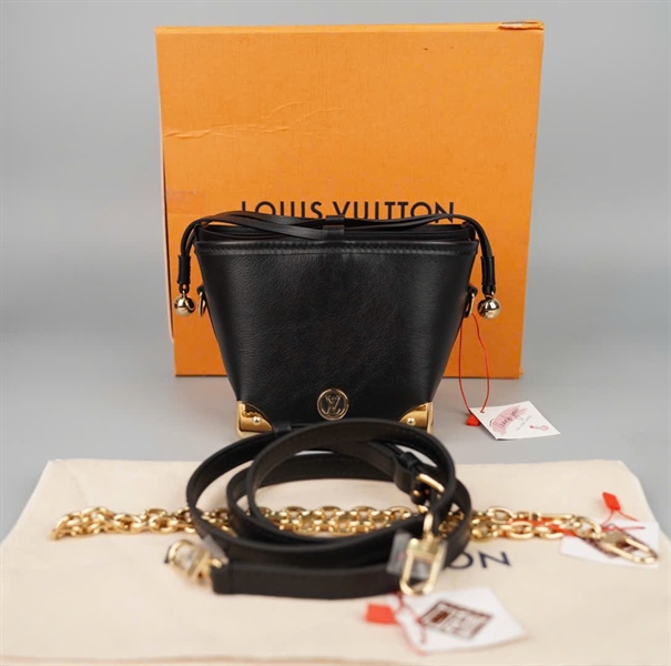 Túi LV bucket đen 2 strap sz11 (BMC)+