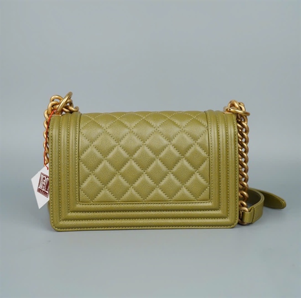 Túi Chanel Boy xanh rêu (UA76TUU4) sz20 (LTB) KG +