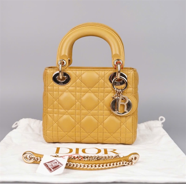 Túi Dior Lady vàng (18-MA-0199) szmini (LTB) KG +
