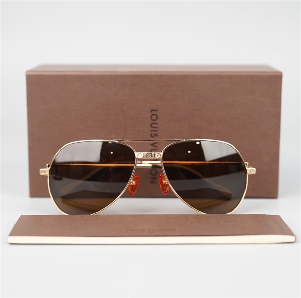 Kính Cartier gọng vàng tròng đen (tặng box note LV) (PN) +