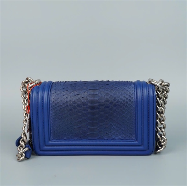 Túi Chanel Boy xanh da trăn (20757592) sz20 (LTB) KG +