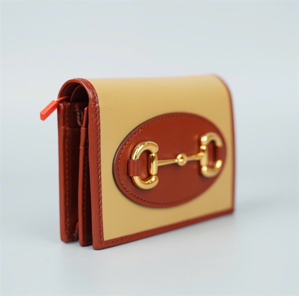 Ví GG 1955 màu nude viền đỏ KG+