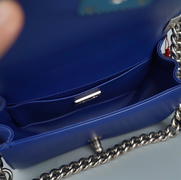 Túi Chanel Boy xanh da trăn (20757592) sz20 (LTB) KG +