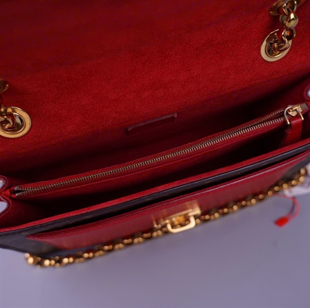 Túi LV Victoria hoa nâu phối đỏ sz26 (LTB) KG +