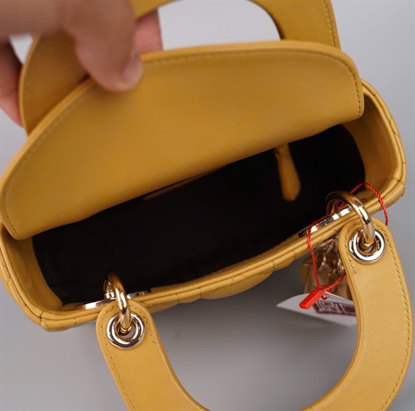 Túi Dior Lady vàng (18-MA-0199) szmini (LTB) KG +