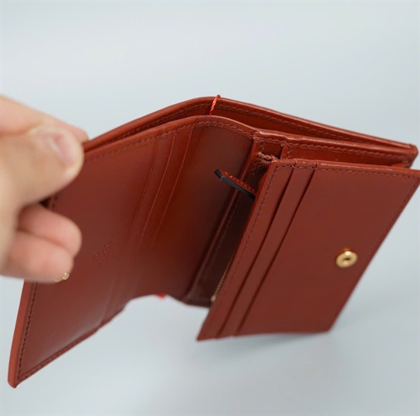 Ví GG 1955 màu nude viền đỏ KG+