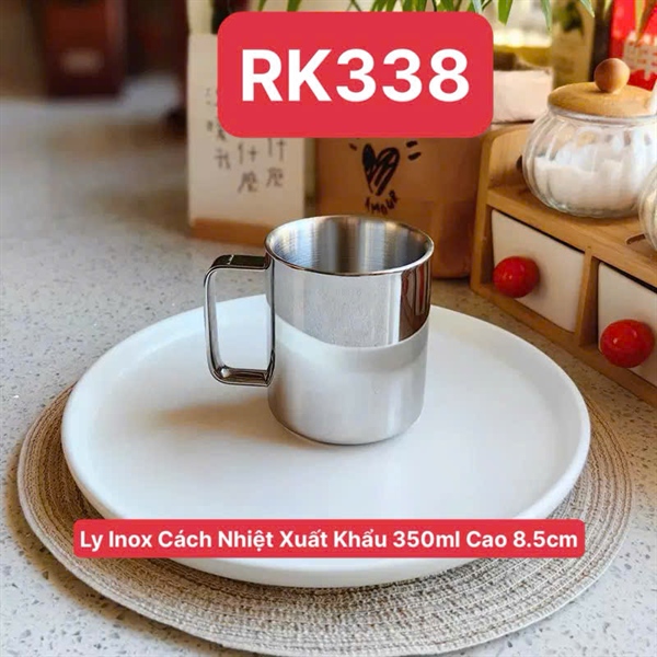 S165 - O338 Ly Inox 2 Lớp Có Quai Xuất Đức Oyatton 350ml Cao 8.5cm OYT-AL338P350 [T60]