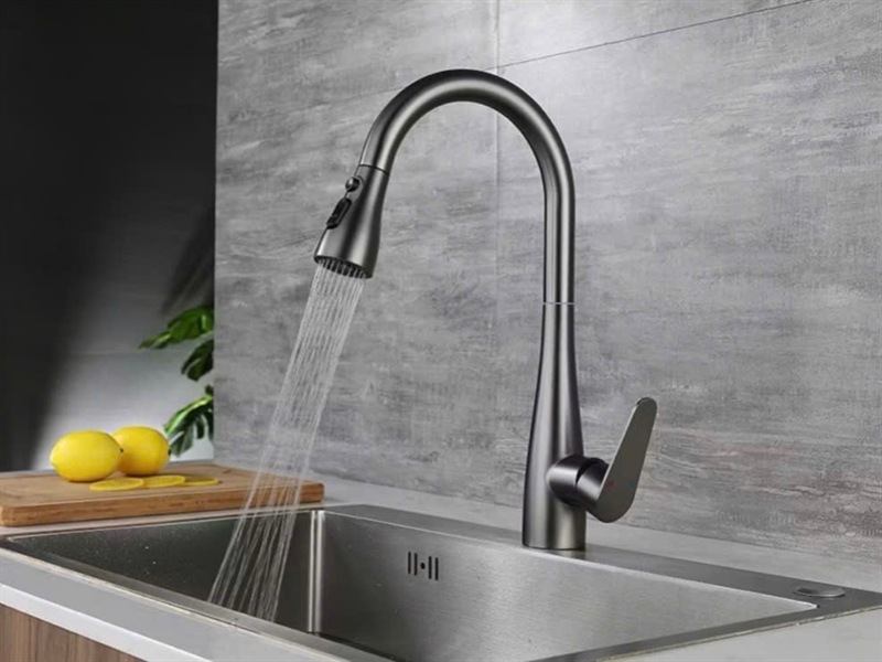 VÒI RỬA CHÉN NL DÂY RÚT XÁM GH-3044