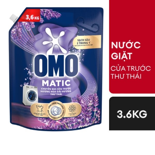 Omo nước giặt túi đỏ 3,6kg (4 túi/t)