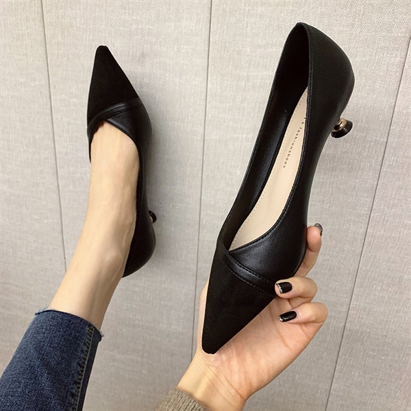 OH295 - Hàng đặt trước Giày vạt xéo gót 3cm