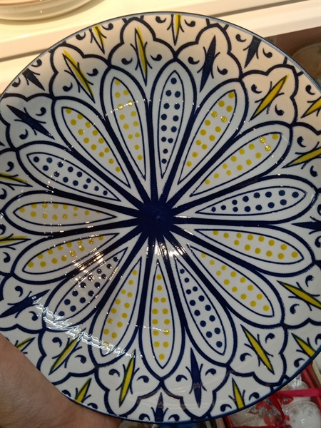 Dĩa thổ cẩm 25cm