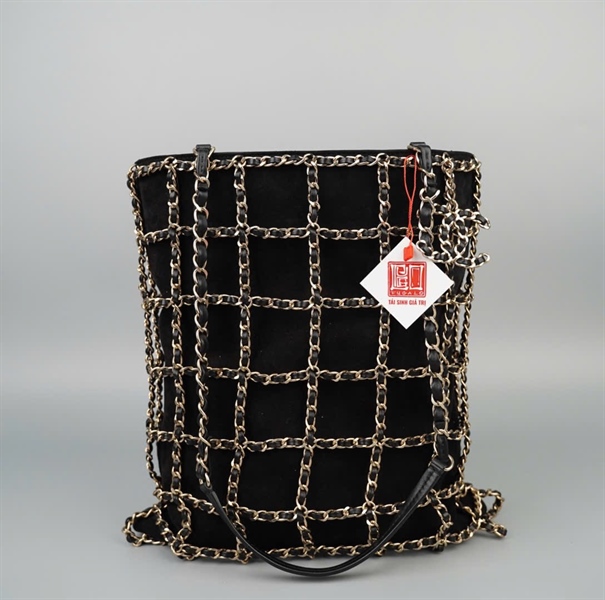 Túi Chanel Tote đen đan lưới (28999969) sz28 (HC)+