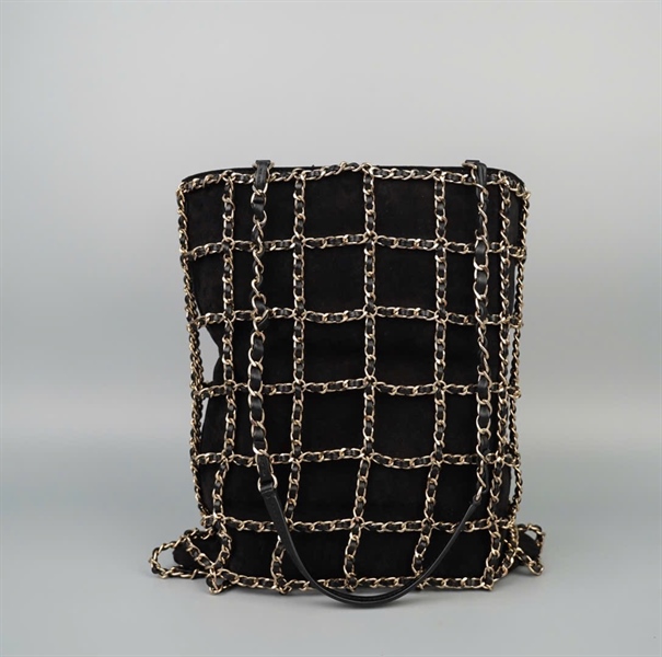 Túi Chanel Tote đen đan lưới (28999969) sz28 (HC)+