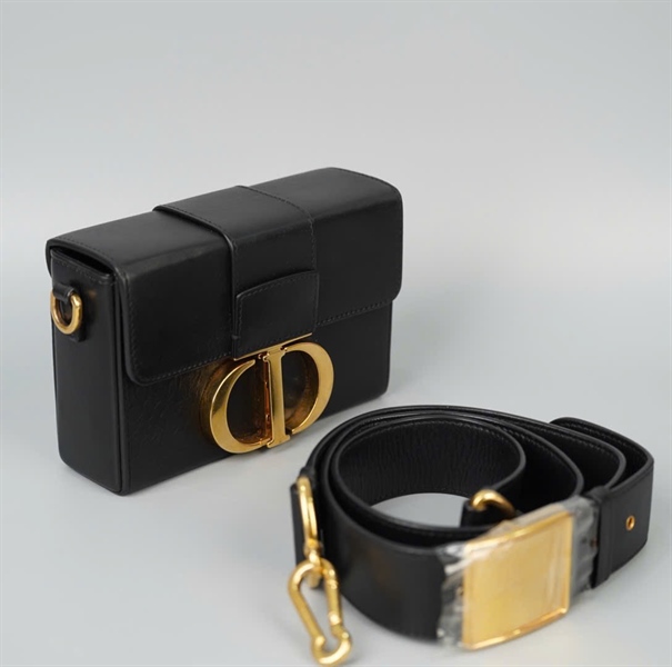 Túi Dior Trunk đen (01-RU-1119) sz17 KG+