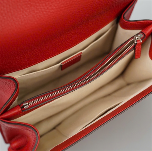 Túi GG Dionysus đỏ quai gỗ (204991) sz27 KG+