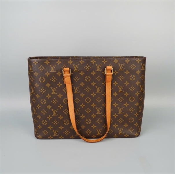 Túi LV Tote hoa nâu sz40 KG+