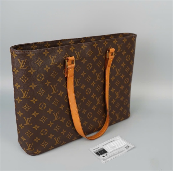 Túi LV Tote hoa nâu sz40 KG+