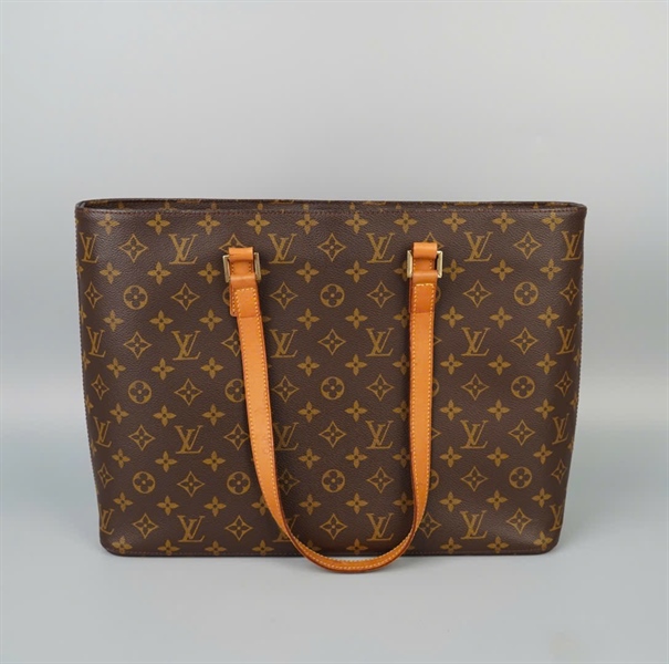 Túi LV Tote hoa nâu sz40 KG+